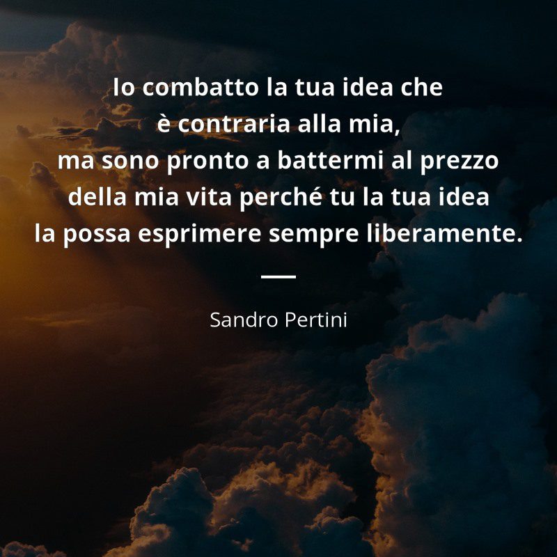 Libertà d'espressione, Sandro Pertini