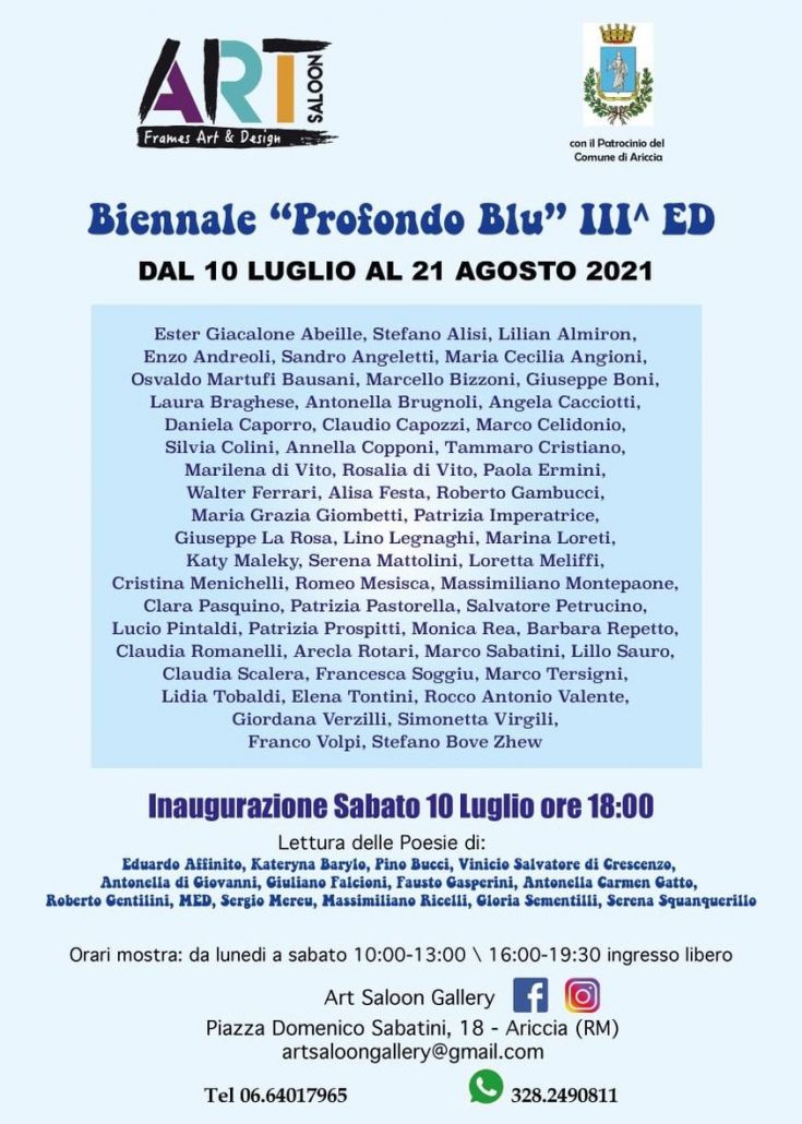 Biennale Profondo Blu, tra arte e poesia