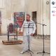 Antonietta Di Vizia, giornalista RAI e collezionista con Serena Derea e AlMa all'inaugurazione della personale di Alessio Mariani