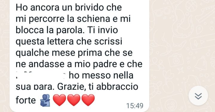 Testimonianze sul mio libro. Grazie!