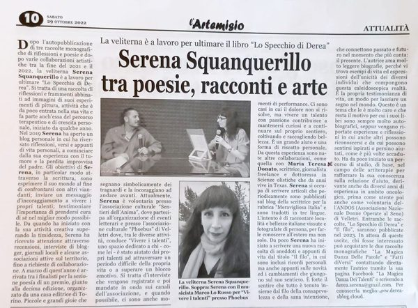 Aggiornamenti da l’Artemisio