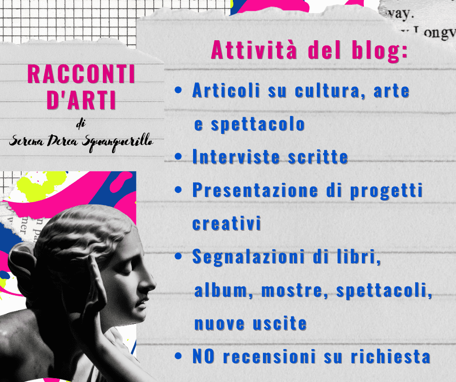 Le mie attività (le sole) con il blog di Derea: Racconti d’Arti